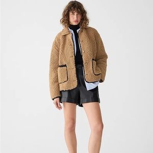 JCrew Faux Sherpa Barn Jacket Small NWT